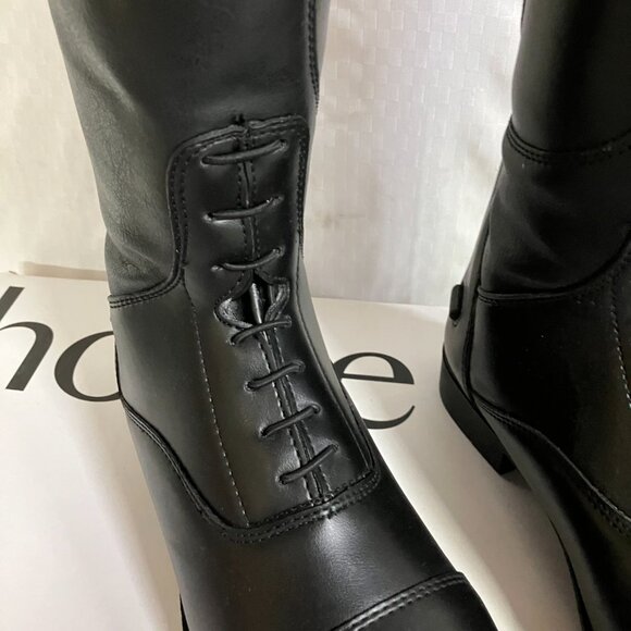 NWT Horze Women's Size 8.5 Black Rover Tall Field Soft Rubber Sole Comfort Boots - Picture 7 of 11